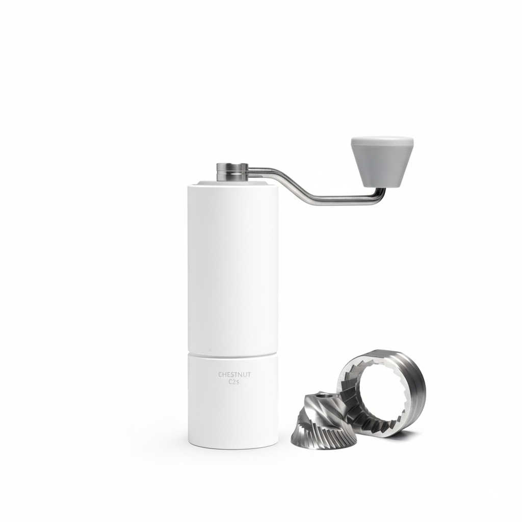 Ручна кавомолка Timemore Chestnut з металевими жорнами — точний помел для пуроверу, V60, Chemex та Aeropress